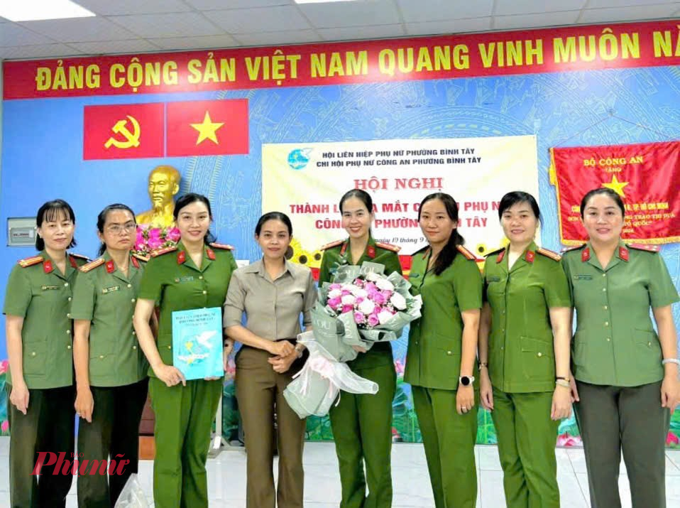 Thành lập, ra mắt Chi hội phụ nữ Công an phường Bình Tây
