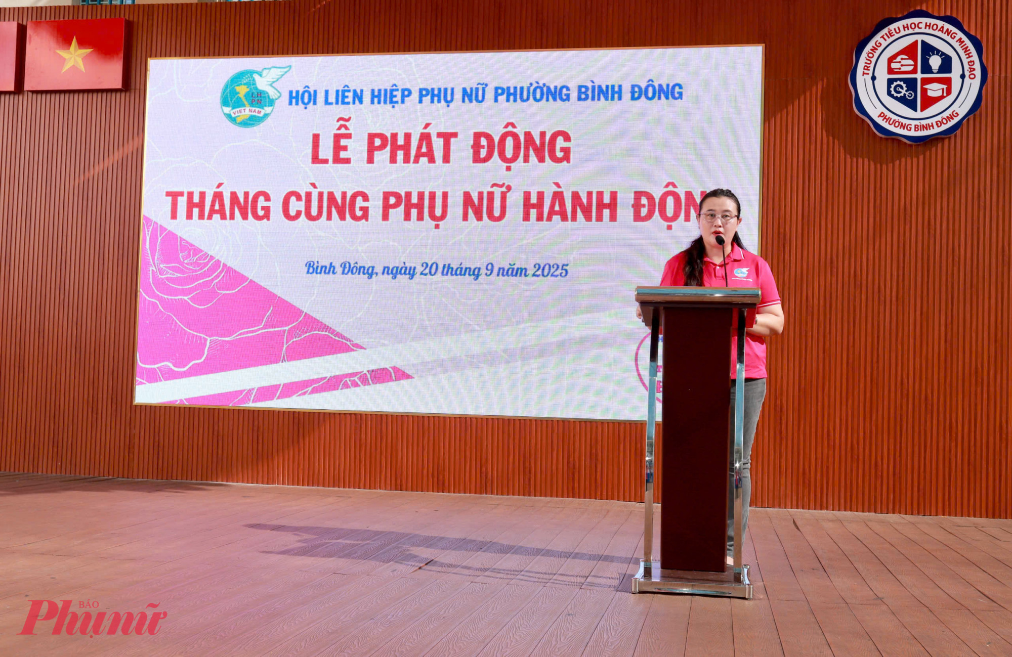 Bà Nguyễn Đoàn Phi Phượng - Chủ tịch Hội LHPN phường Bình Đông