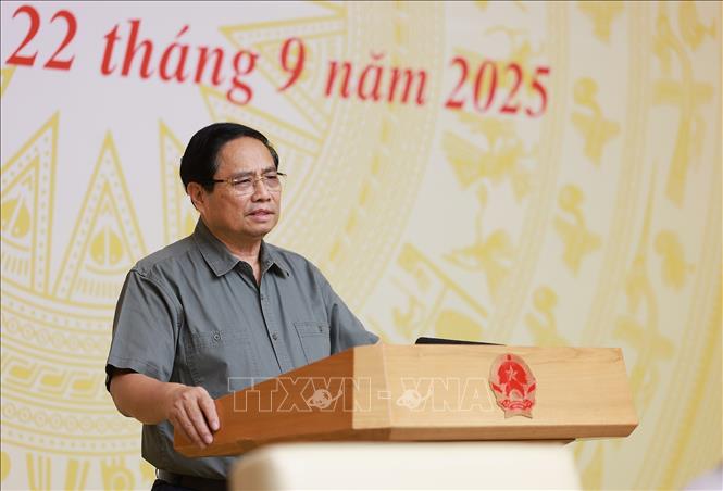 Thủ tướng Phạm Minh Chính chủ trì phiên họp lần thứ nhất của Ban Chỉ đạo Trung ương về chính sách nhà ở và thị trường bất động sản. Ảnh: Dương Giang/TTXVN
