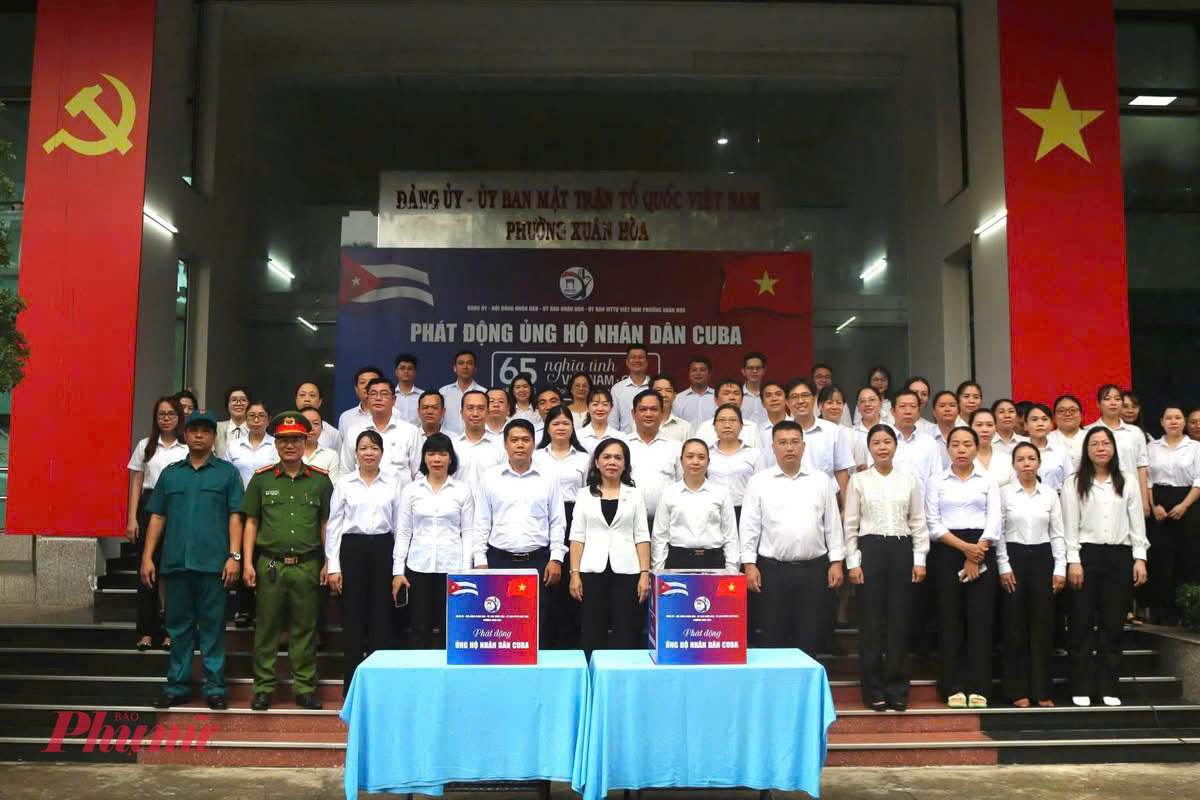 Lễ phát động được tổ chức tại buổi sinh hoạt dưới cờ ngày 22/9 tại phường Xuân Hòa