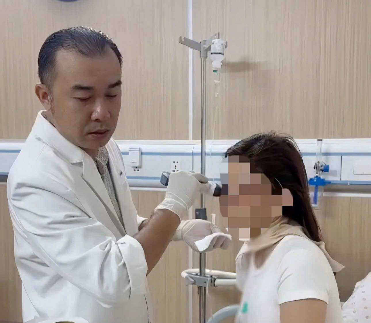 Bệnh nhân được điều trị tại Bệnh viện Đa khoa Quốc tế Minh Anh (ảnh: BVCC)