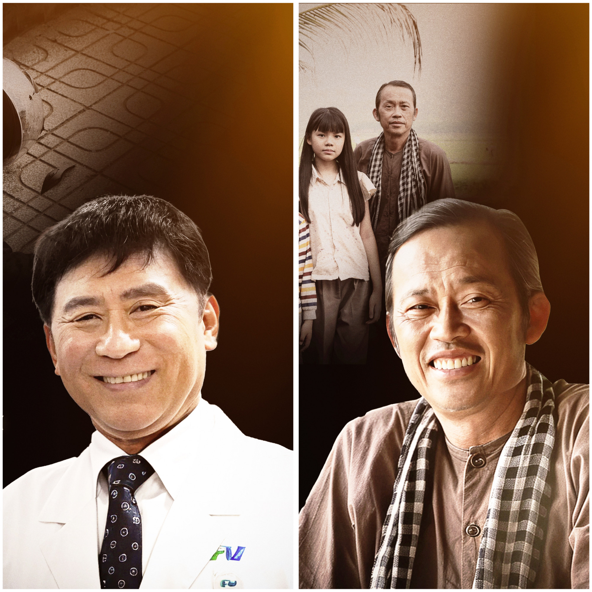 NSND Tạ Minh tâm (trái) và NSƯT Hoài Linh (phải) góp mặt trong phim Chị ngã em nâng - Ảnh: ĐPCC