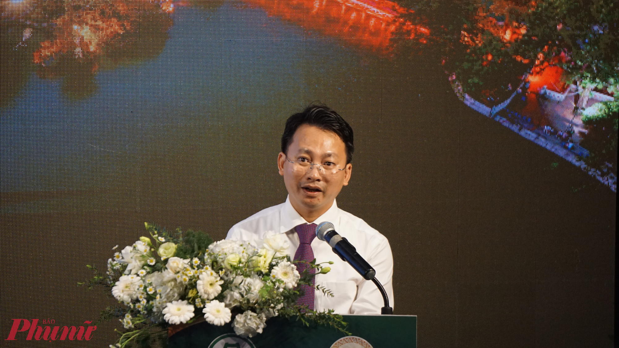 Ông Trần Trung Hiếu – Phó Giám đốc Sở Du lịch TP Hà Nội phát biểu tại hội nghị