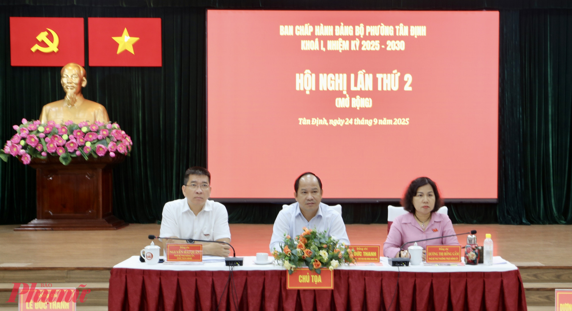 Hội nghị Ban Chấp hành Đảng bộ phường Tân Định lần thứ 2 (mở rộng) - Ảnh: Thanh Tâm