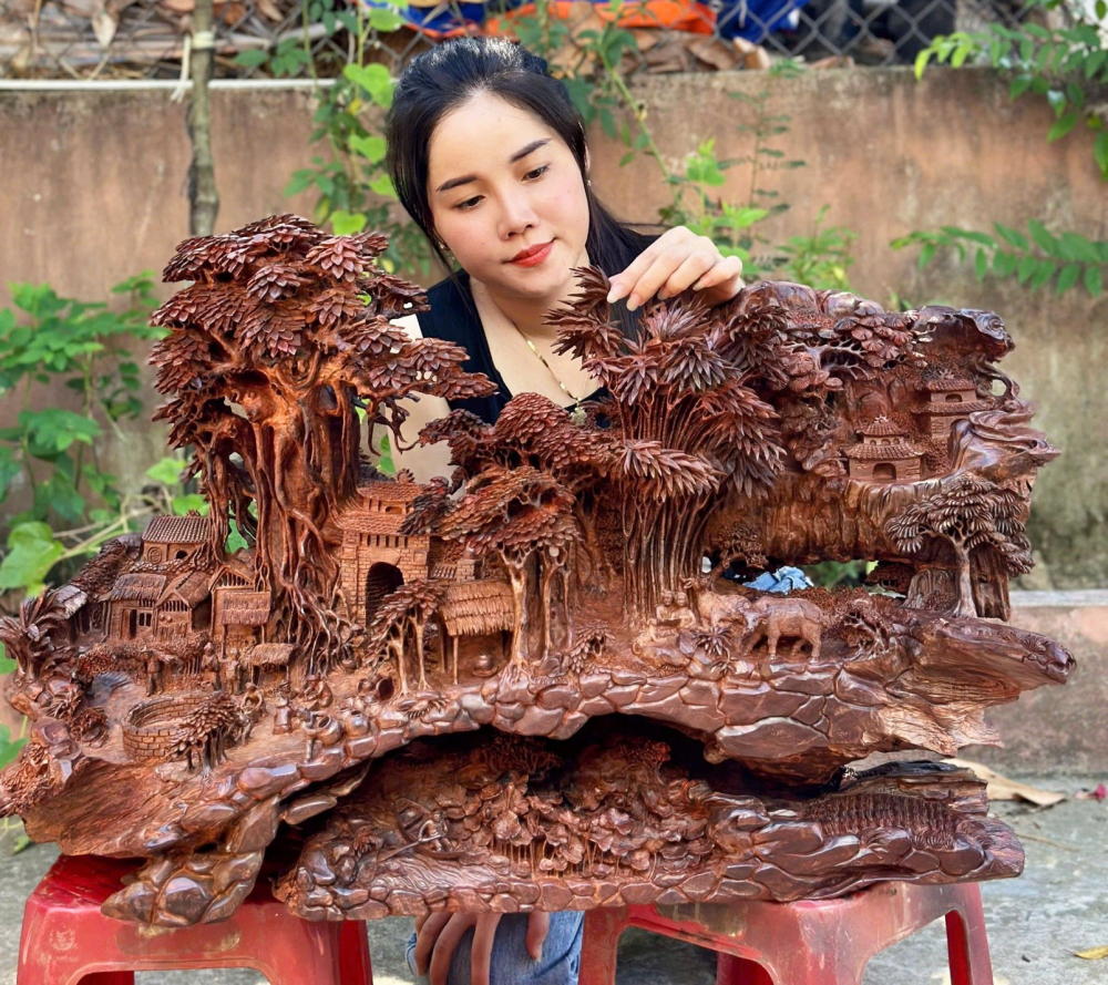 Một tác phẩm hoàn thiện chuẩn bị giao cho khách hàng