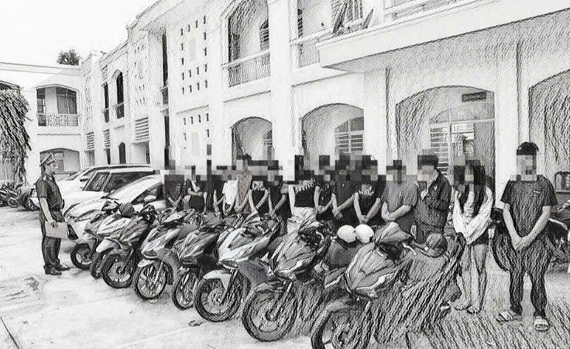 Hàng chục thanh thiếu niên náo loạn trên đường 2 Tháng 9 bị triệu tập