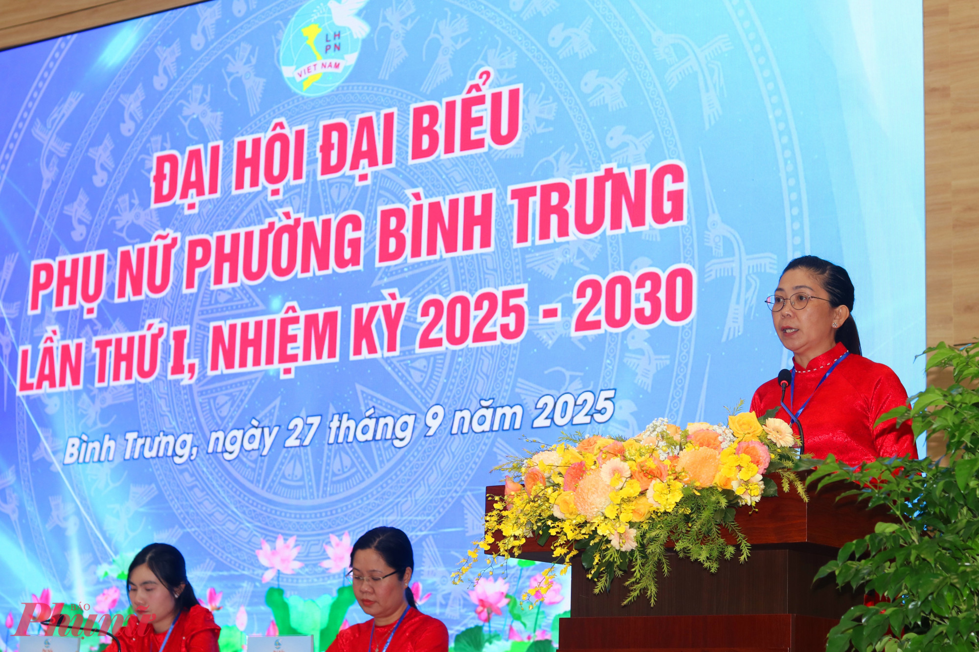 Bà Trần Thị Đoan Trang là Chủ tịch Hội LHPN phường Bình Trưng, nhiệm kỳ 2025 – 2030 - Ảnh: Mẫn Nhi 