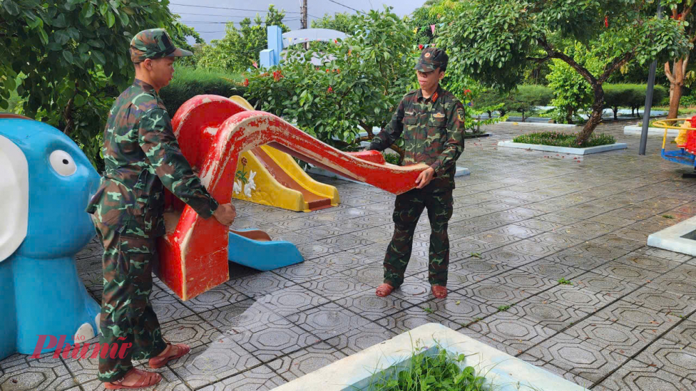 Thu gọn lại khu vui chơi của học sinh trên đảo Cồn Cỏ