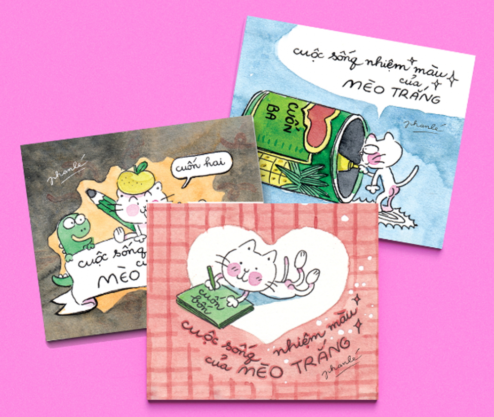 Một số tác phẩm truyện tranh được yêu thích của họa sĩ Lê Phan - Nguồn ảnh: Du Bút