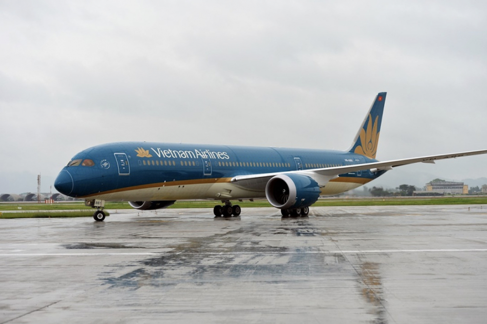 Nhiều chuyến bay của Vietnam Airlines đến Hà Nội bị ảnh hưởng do thời tiết. Ảnh: Quốc Thái