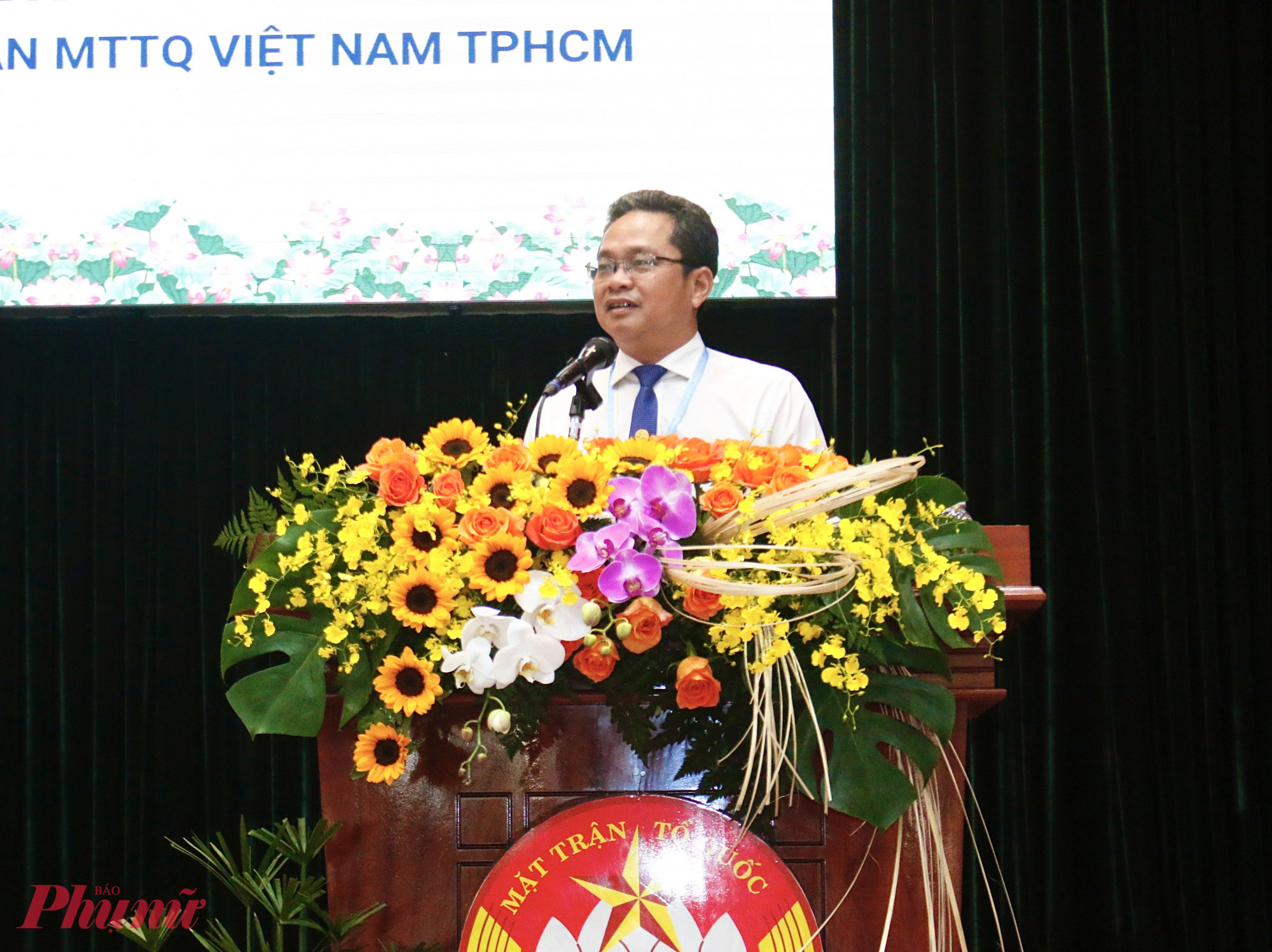 Ông Phạm Minh Tuấn – Phó chủ tịch Ủy ban MTTQ Việt Nam TPHCM – phát biểu chỉ đạo