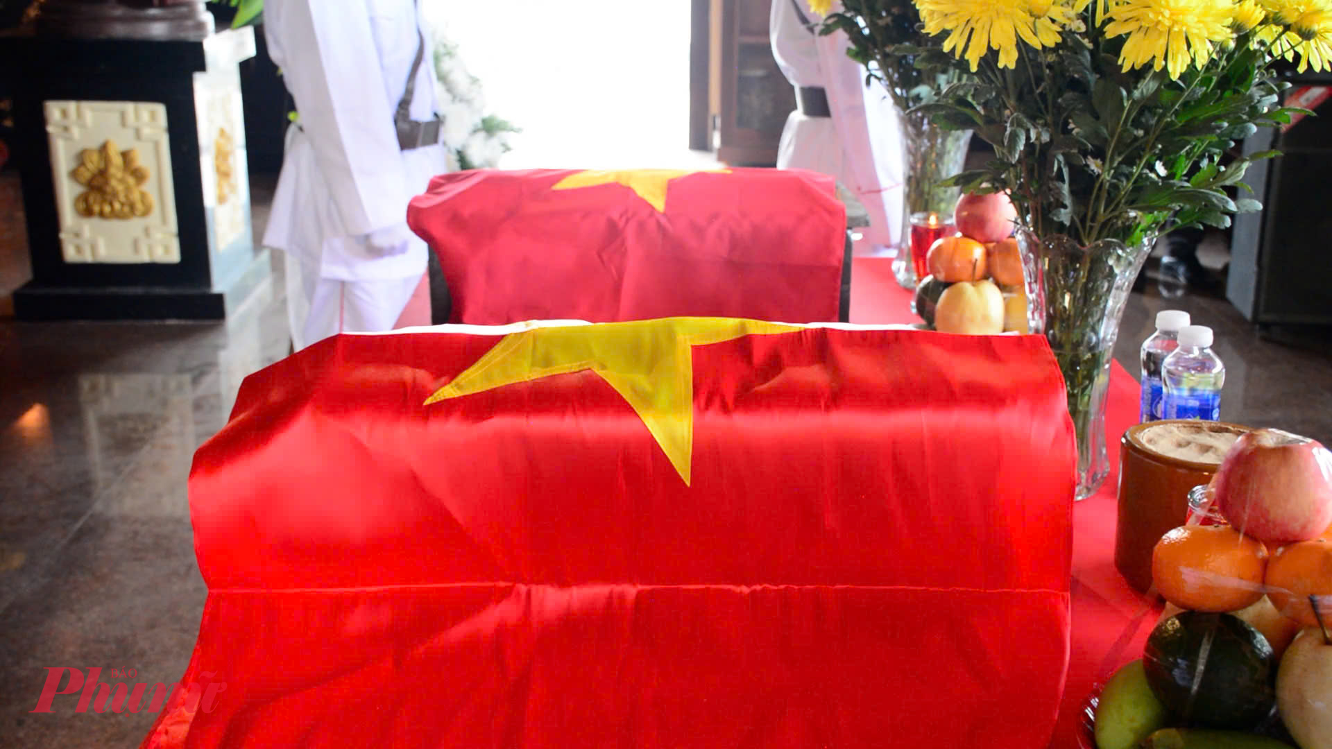 Hài cốt lễ truy điệu và an táng hài cốt liệt sĩ Trần Văn Em và liệt sĩ Ngô Văn Ba