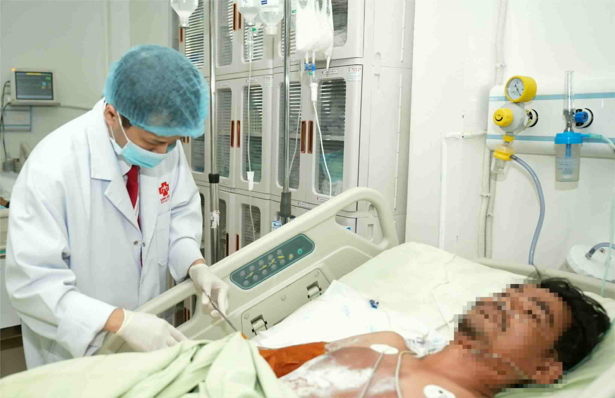 Nạn nhân đã qua cơn nguy kịch và đang có dấu hiệu phục hồi tốt (ảnh: BVCC)