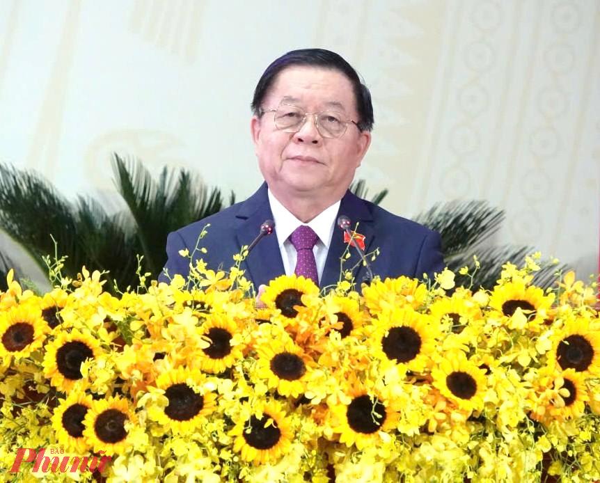 Ông Nguyễn Trọng Nghĩa - Uỷ viên Bộ Chính trị, Bí thư Trung ương Đảng, Trưởng Ban Tuyên giáo và Dân vận Trung ương - phát biểu chỉ đạo. Ảnh: CTV