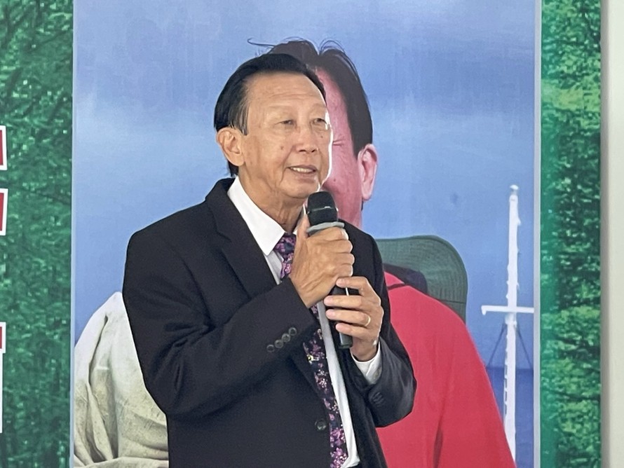 NSND Thế Hiển trong ngày ra mắt uyển tập 40 ca khúc “Hát về anh – Nhánh lan rừng” vào năm 2023.Ảnh: Internet