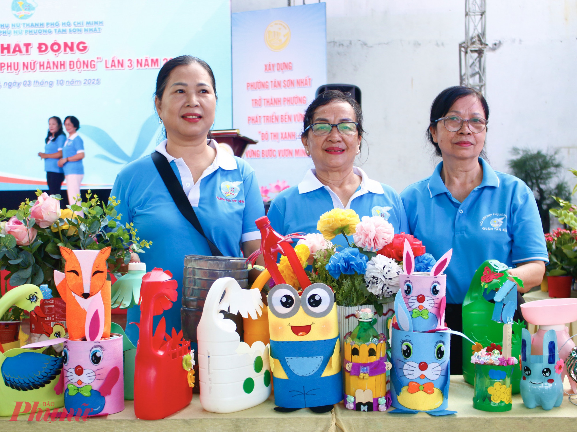 Các hoạt động về phân laoij rác, tái chế, vệ sinh môi trường được phụ nữ phường quan tâm thực hiện