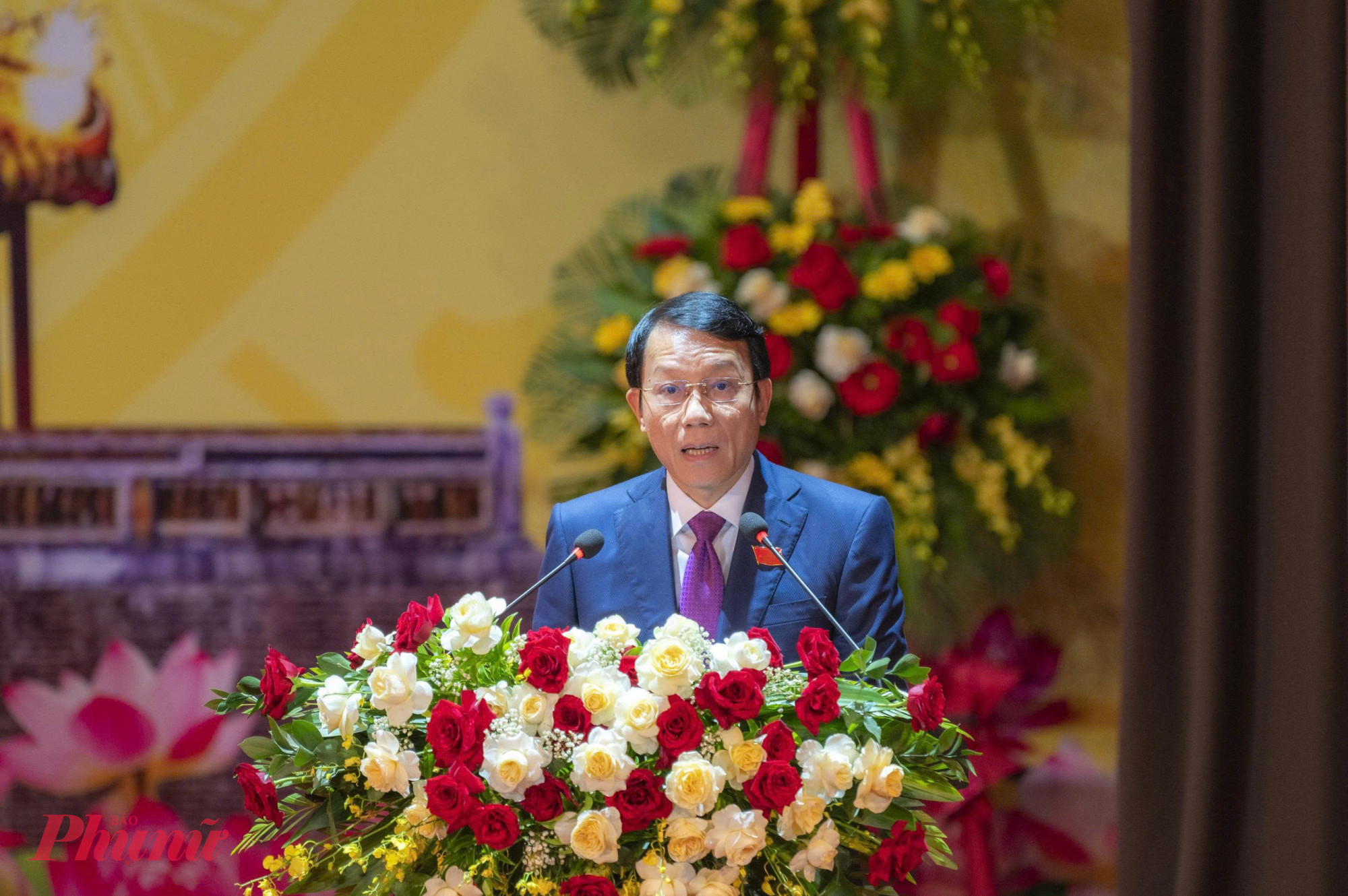 Đại tướng Lương Tam Quang - Ủy viên Bộ Chính trị, Bộ trưởng Bộ Công an phát biểu chỉ đạo đại hội