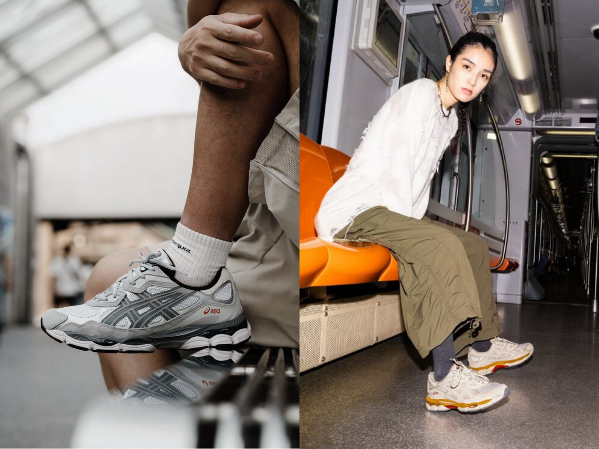 ASICS Gel-NYC: Là một đôi sneaker “lai” giữa phong cách chạy bộ cổ điển và thời trang đường phố hiện đại. Phần đế của giày được thiết kế với lớp mesh thoáng khí, kết hợp các lớp phủ da tổng hợp để tăng độ bền, đồng thời tích hợp công nghệ GEL đặc trưng của ASICS giúp hấp thụ lực tốt, tạo cảm giác cực kỳ êm ái khi di chuyển. Giá tham khảo 4,9 triệu đồng.