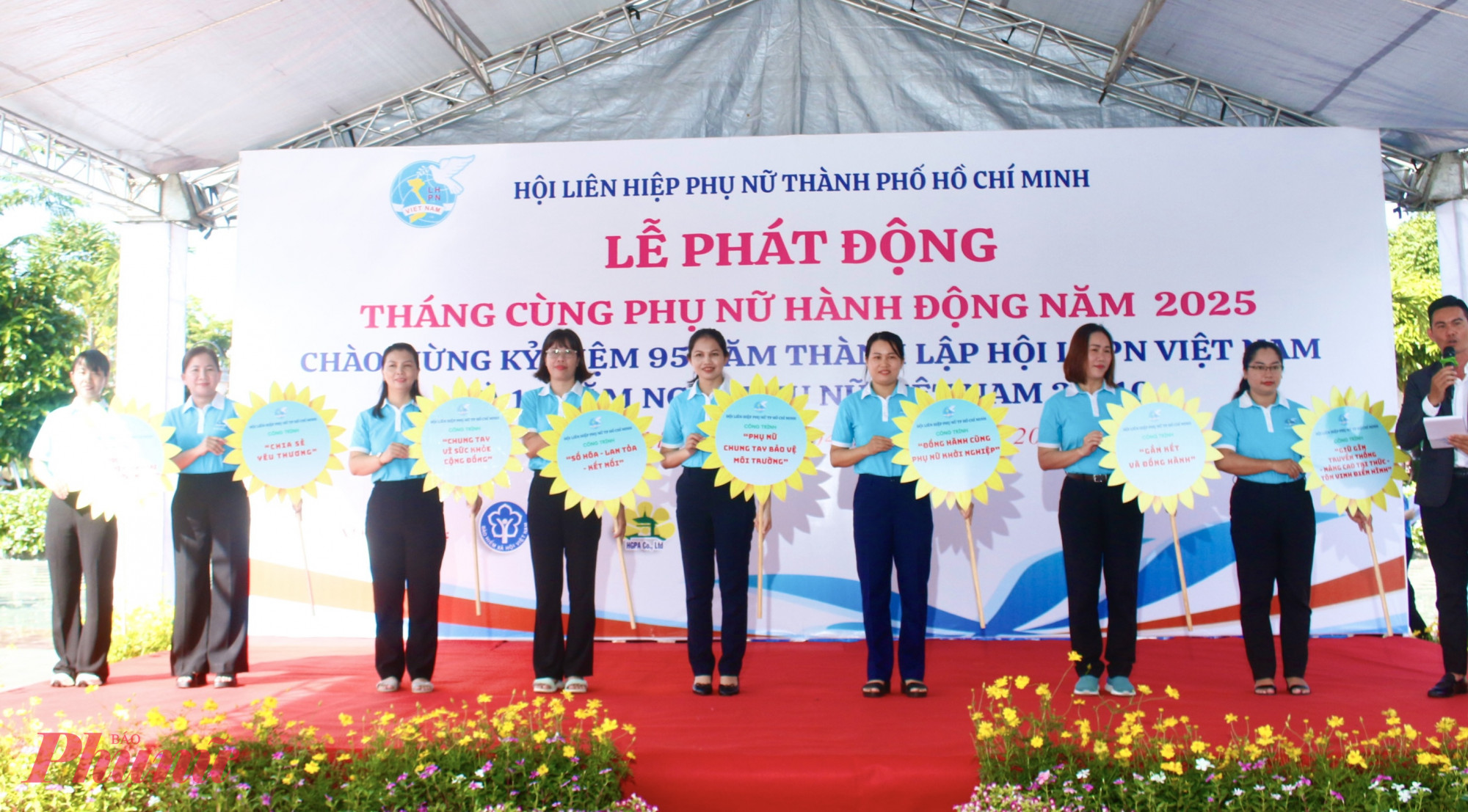 Tại lễ phát động, ban tổ chức ra mắt các công trình, hoạt động tiêu biểu của cơ sở Hội như Công trình “Học bổng Nguyễn Thị Minh Khai – Nâng bước tương lai,  “Chung tay vì sức khỏe cộng đồng”, “Số hóa - Lan tỏa - Kết nối”,…