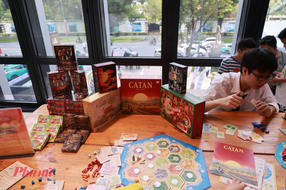 Boardgame Catan - một phần trong đời sống giải trí đặc trưng của người Đức được giới thiệu rộng rãi đến khách Việt tại lễ hội.