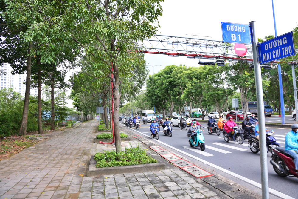 Đường Mai Chí Thọ, đoạn từ đường Nguyễn Cơ Thạch đến đường Đ1 được dự kiến có làn riêng cho xe đạp