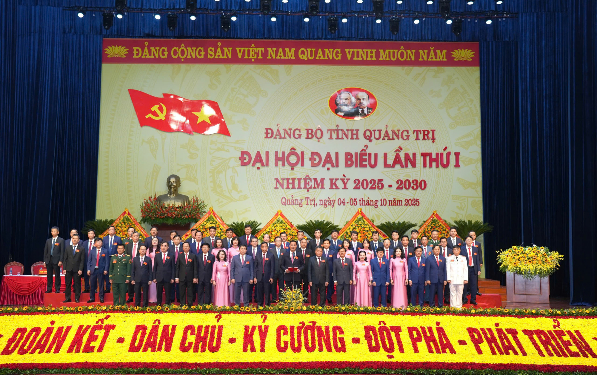Ban Chấp hành Đảng bộ tỉnh Quảng Trị nhiệm kỳ 2025-2030.