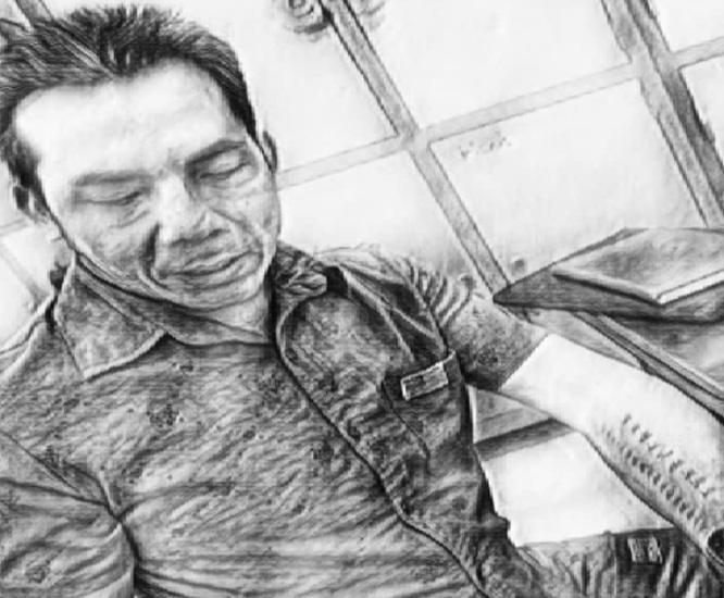 Nguyễn Thế Anh làm việc tại cơ quan công an (Ảnh: CACC)