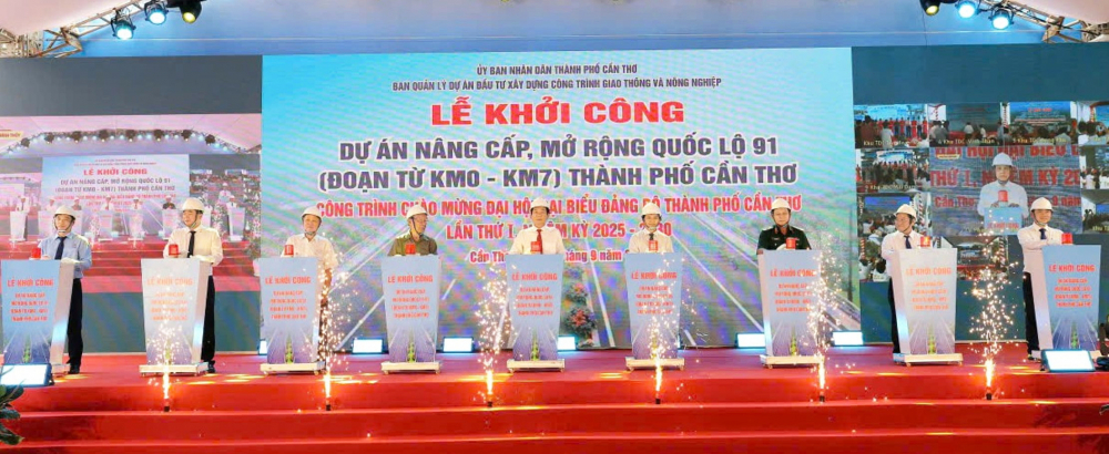 UBND TP Cần Thơ triển khai nâng cấp, mở rộng Quốc lộ 91 (đoạn Km0 - Km7)