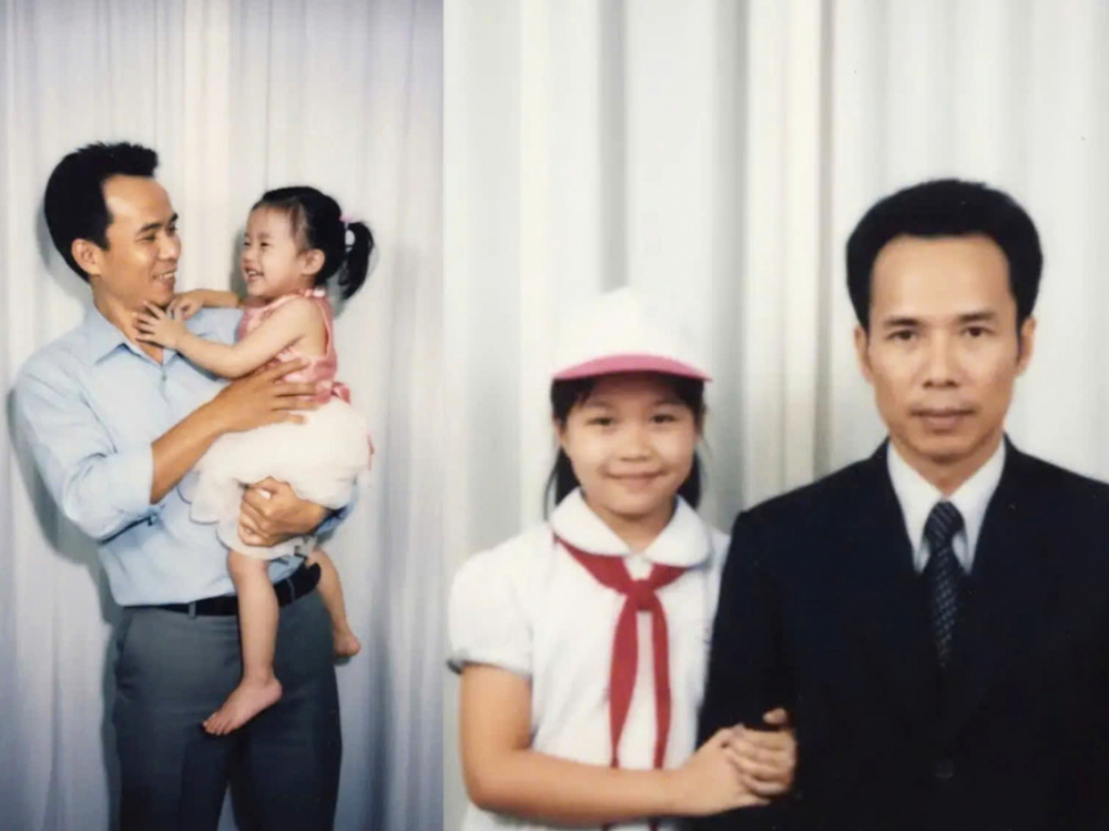 Tấm hình ảo nhưng chan chứa tình yêu thương ba dành cho con gái như chưa từng xa cách - Ảnh do nhân vật cung cấp