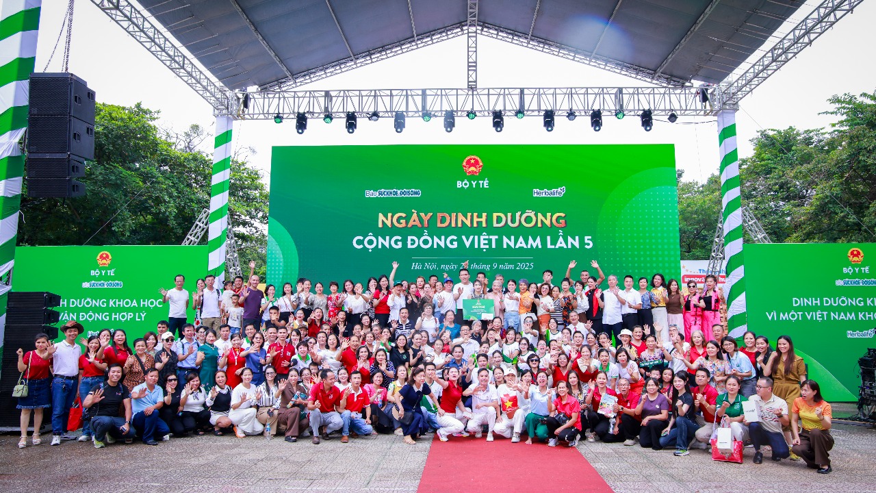 Chương trình Ngày Dinh dưỡng cộng đồng Việt Nam thu hút hàng ngàn người tham gia và hưởng ứng - Ảnh: Herbalife