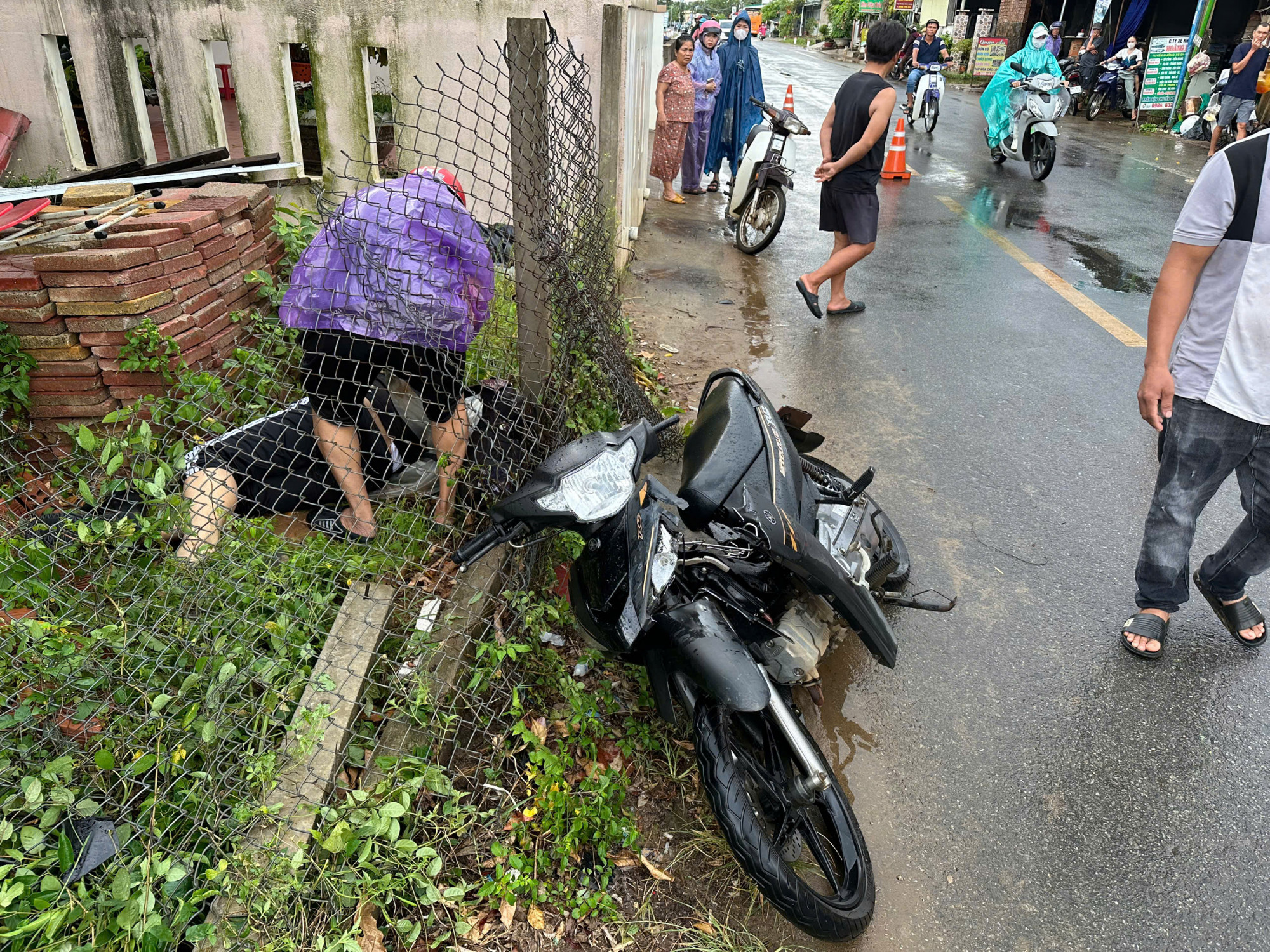 Hiện trường vụ tai nạn_Ảnh: D.X.