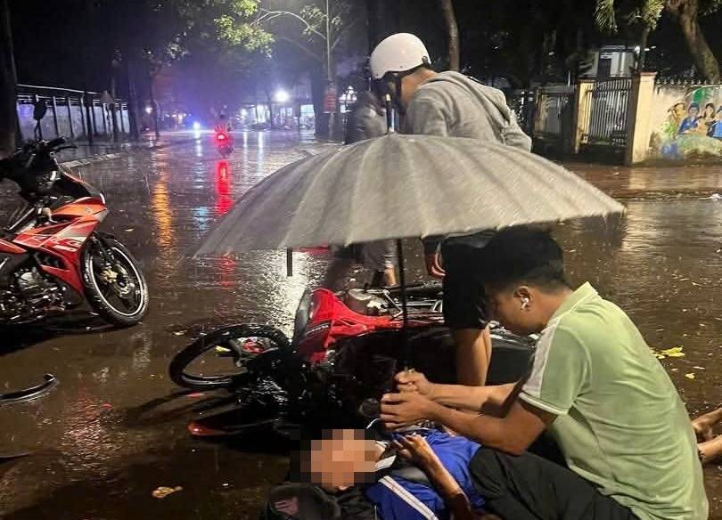 Em T.V.T. thời điểm gặp nạn (Ảnh: D.V.)