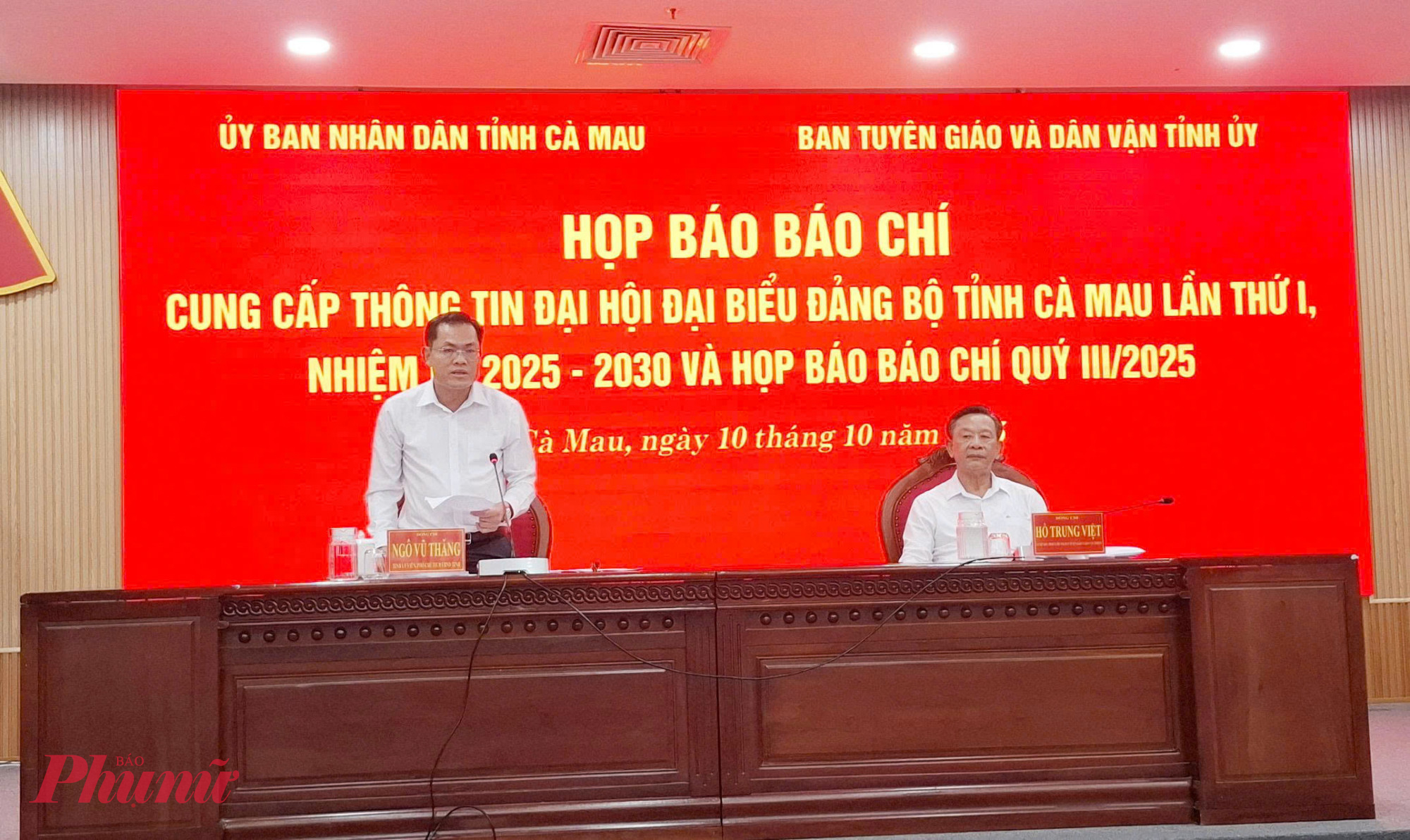Ông Ngô Vũ Thăng - Phó chủ tịch UBND tỉnh Cà Mau phát biểu