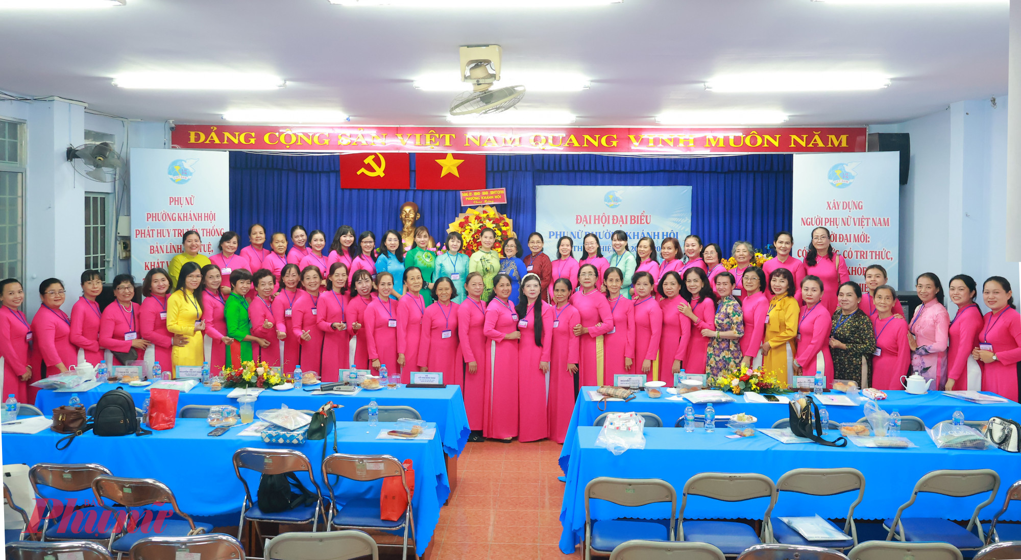 Hội LHPN phường Khánh Hội tổ chức thành công Đại hội đại biểu Phụ nữ phường, lần thứ nhất, nhiệm kỳ 2025 - 2030 - Ảnh. N.T.Thanh 