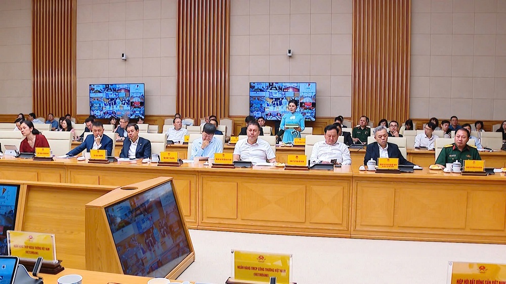 Không chỉ báo cáo về thành tích của doanh nghiệp, đại diện Kim Oanh Group còn đề xuất nhiều kiến nghị thiết thực, thúc đẩy phát triển NOXH - Ảnh: Kim Oanh Group