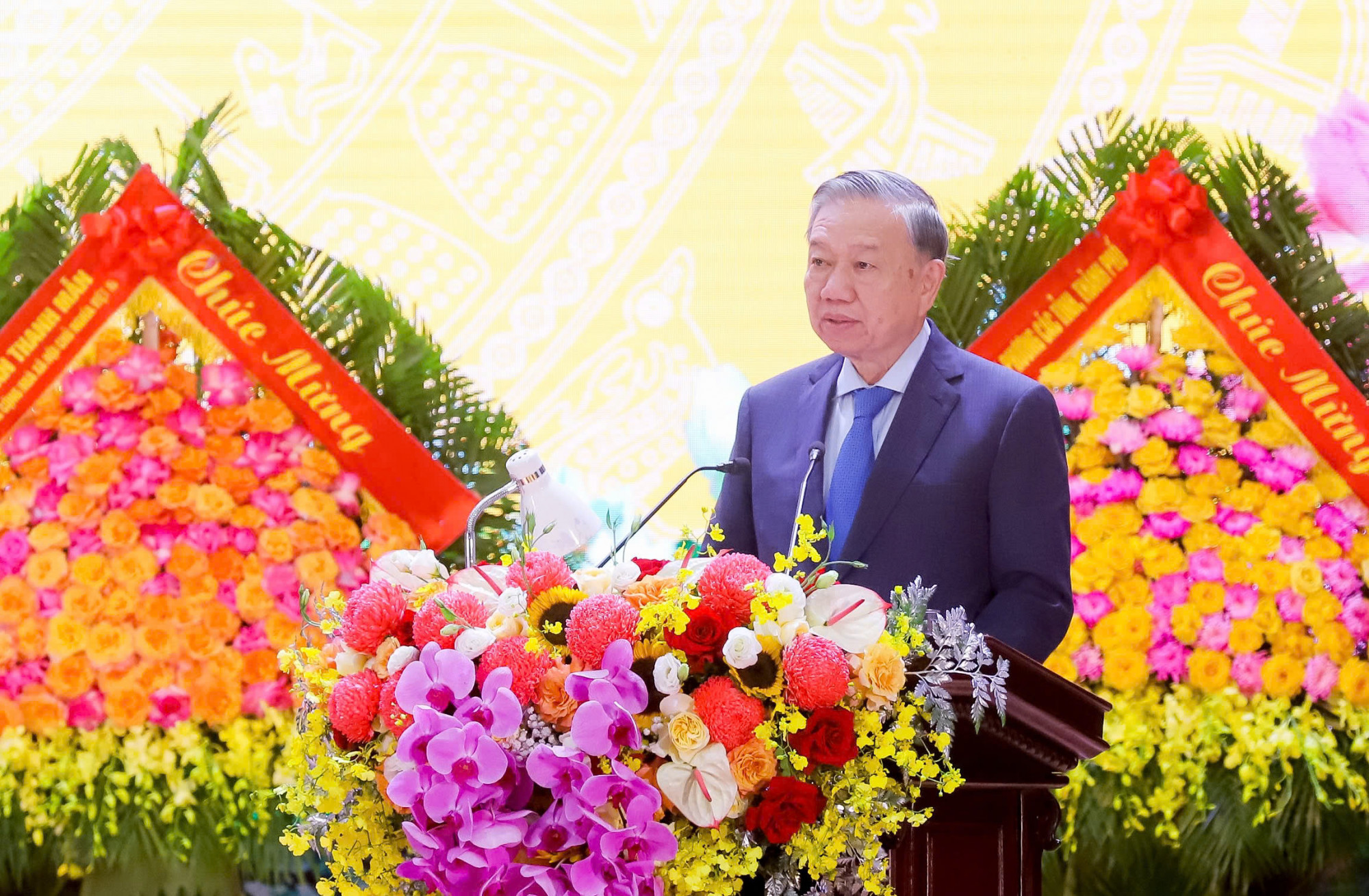 Tổng bí thư Tô Lâm phát biểu tại buổi lễ kỷ niệm - Ảnh: Thành Duy