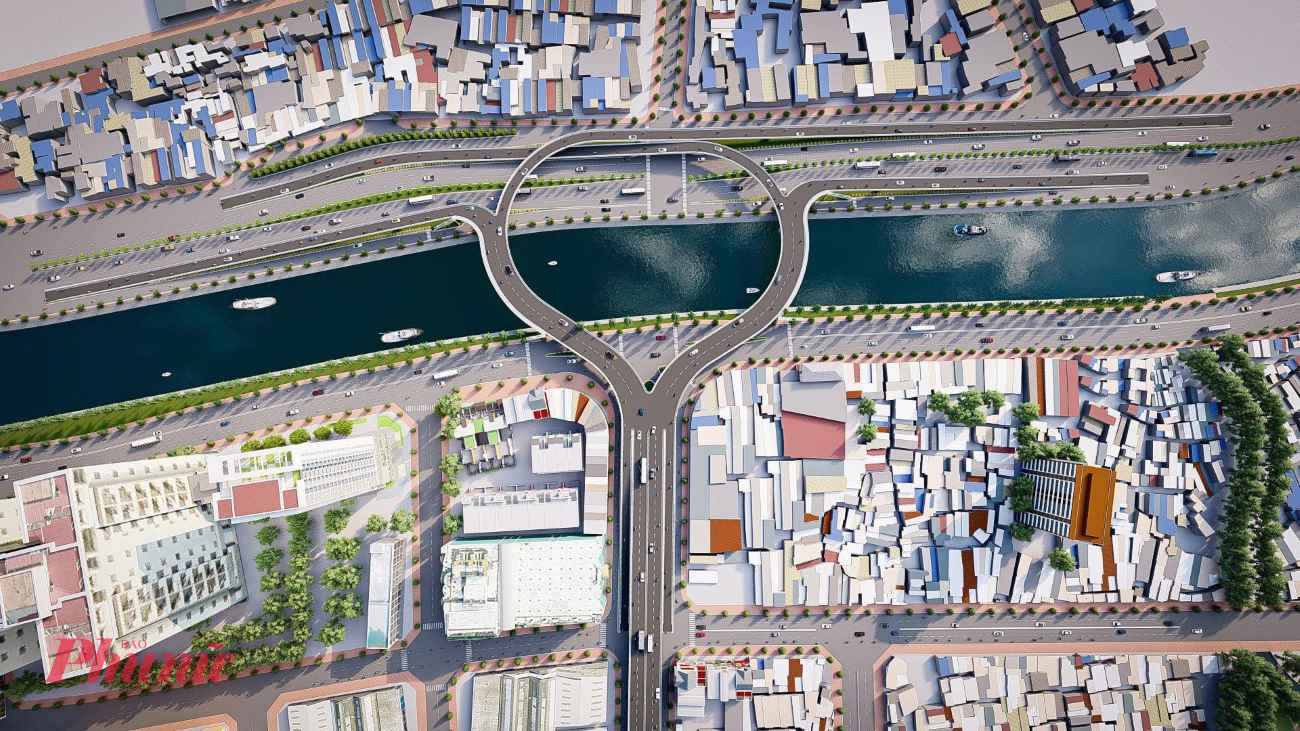 Cầu – đường Nguyễn Khoái được thiết kế dài hơn 2,5 km, gồm các hạng mục cầu vượt bằng bê tông cốt thép và bê tông dự ứng lực
