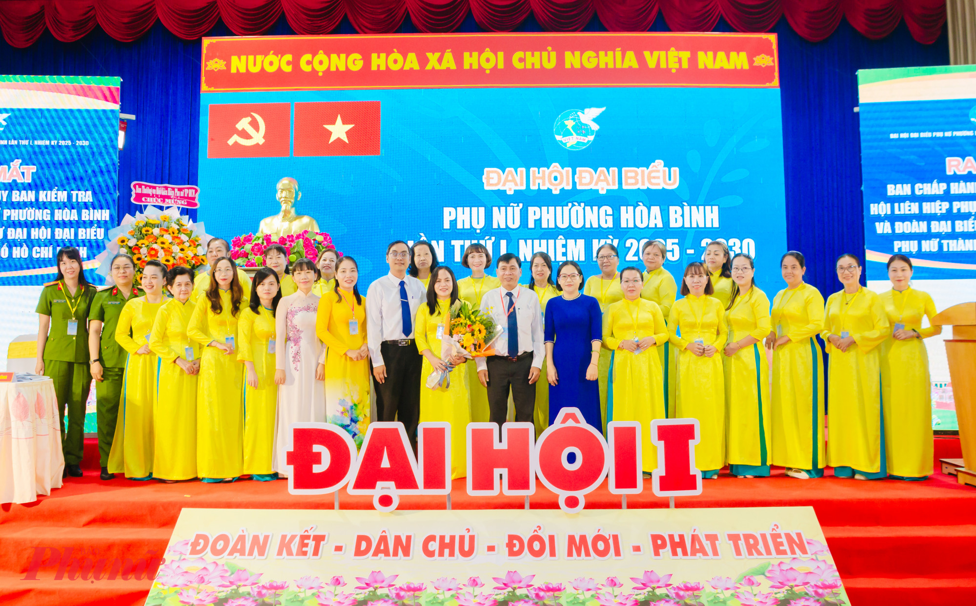 Hội LHPN phường Hòa Bình tổ chức thành công Đại hội đại biểu Phụ nữ phường lần thứ nhất, nhiệm kỳ 2025-2030 - Ảnh: V.Châu