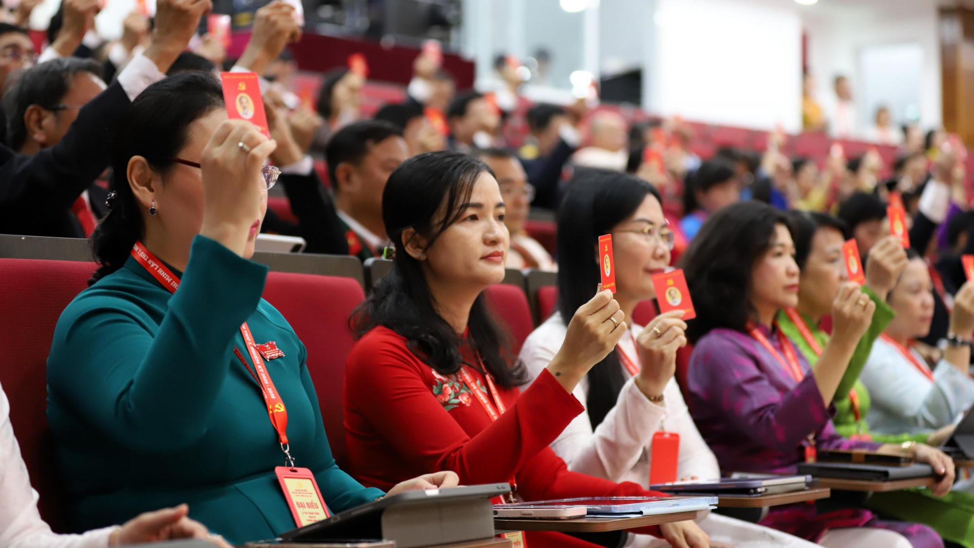 Các đại biểu tham dự phiên trù bị Đại hội đại biểu Đảng bộ TP.HCM lần thứ I - Ảnh: Ban Tổ chức Đại hội Đảng bộ TPHCM
