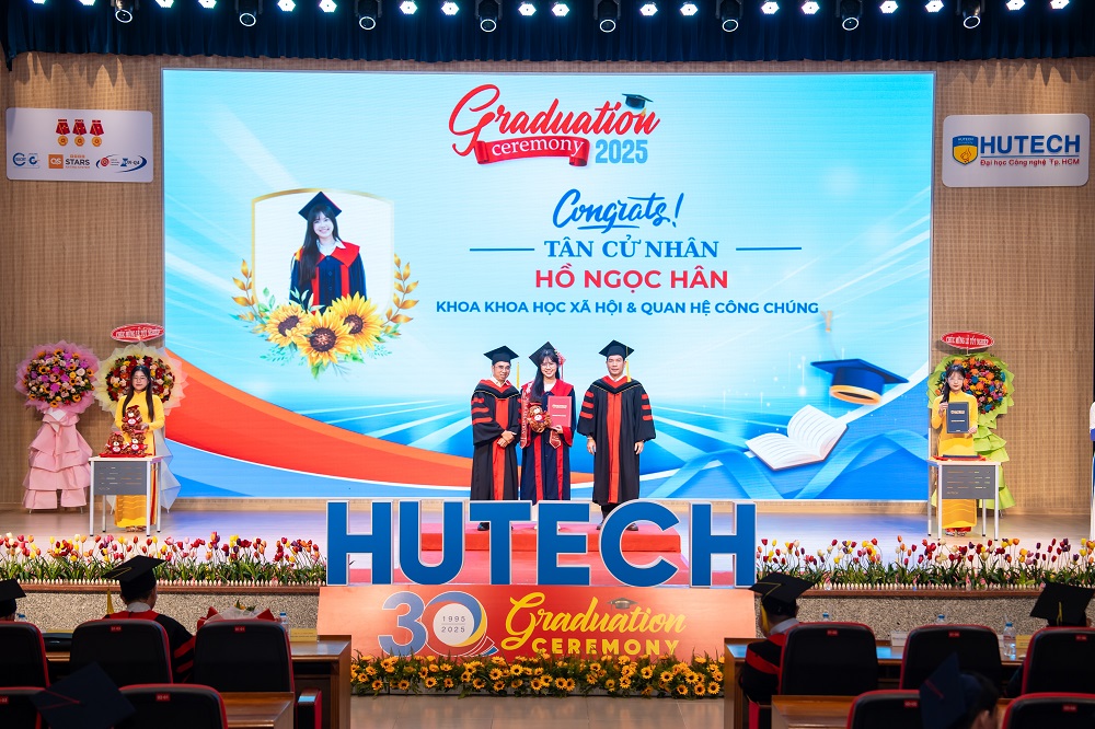 Tân khoa Hồ Ngọc Hân vừa tốt nghiệp đã “chốt” vị trí PR Executive tại thương hiệu thời trang cao cấp - Ảnh: HUTECH