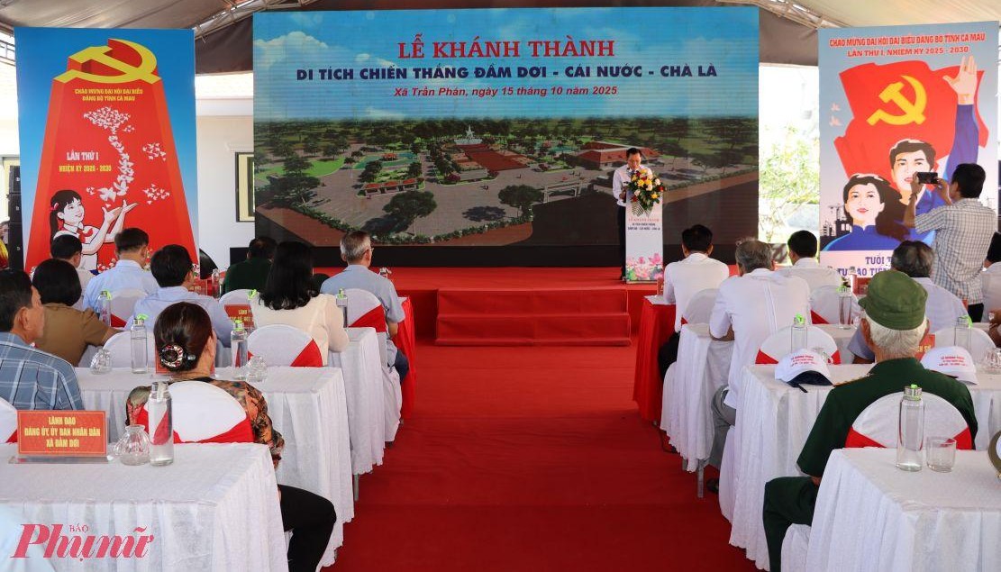 Quang cảnh buổi lễ khánh thành... Ảnh: Hoàng Thịnh