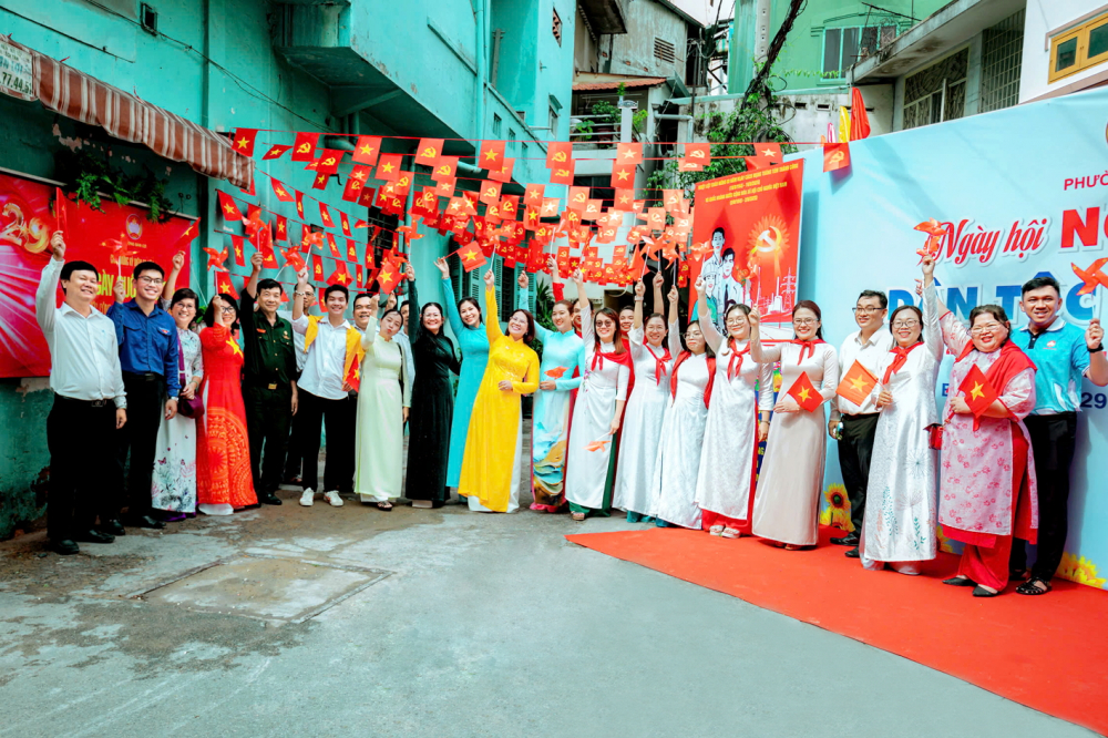 Ngày hội Non sông - Dân tộc kết đoàn tại phường Bàn Cờ, TPHCM