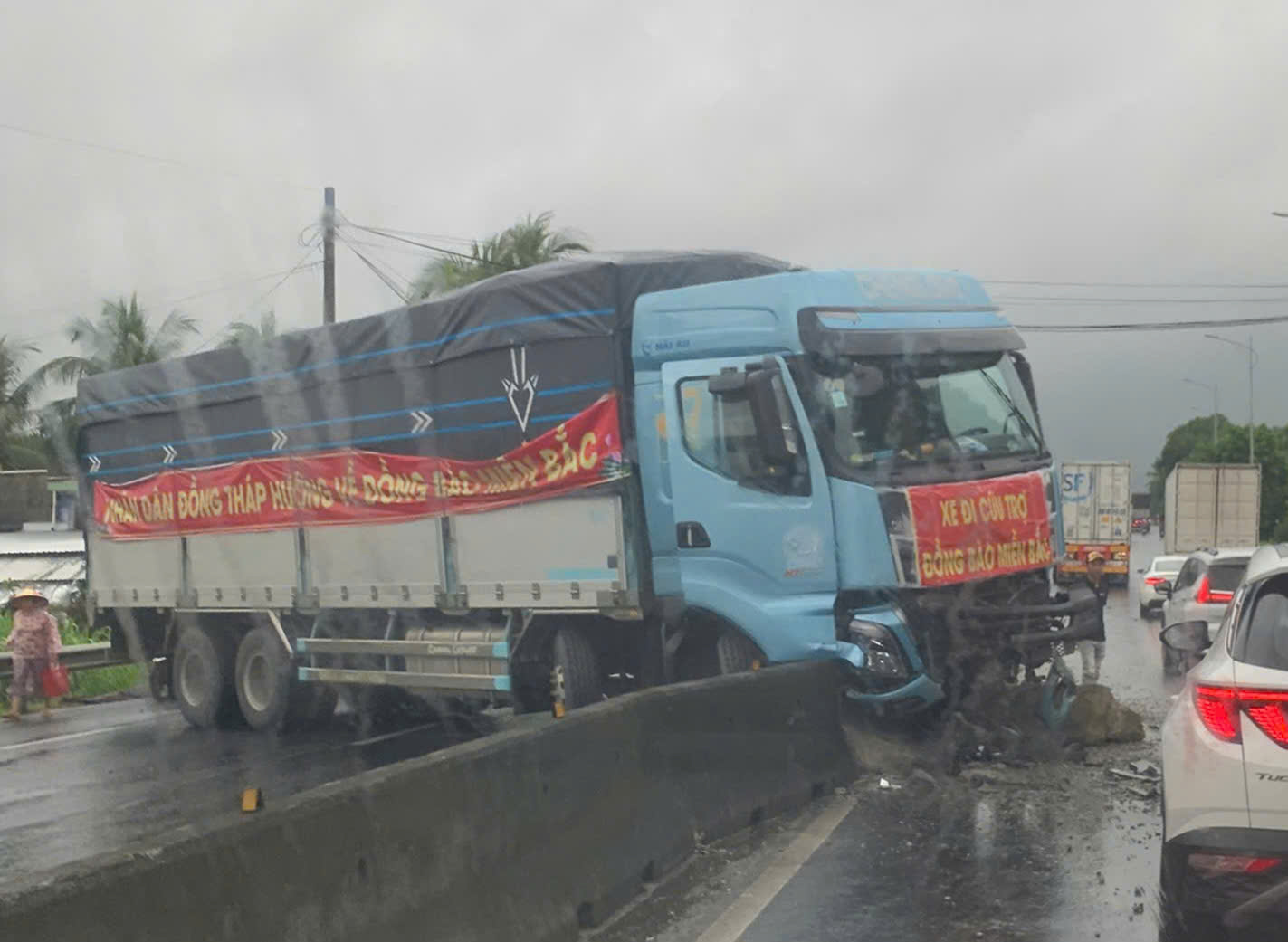 Hiện trường xảy ra vụ tai nạn - Ảnh: M.N.