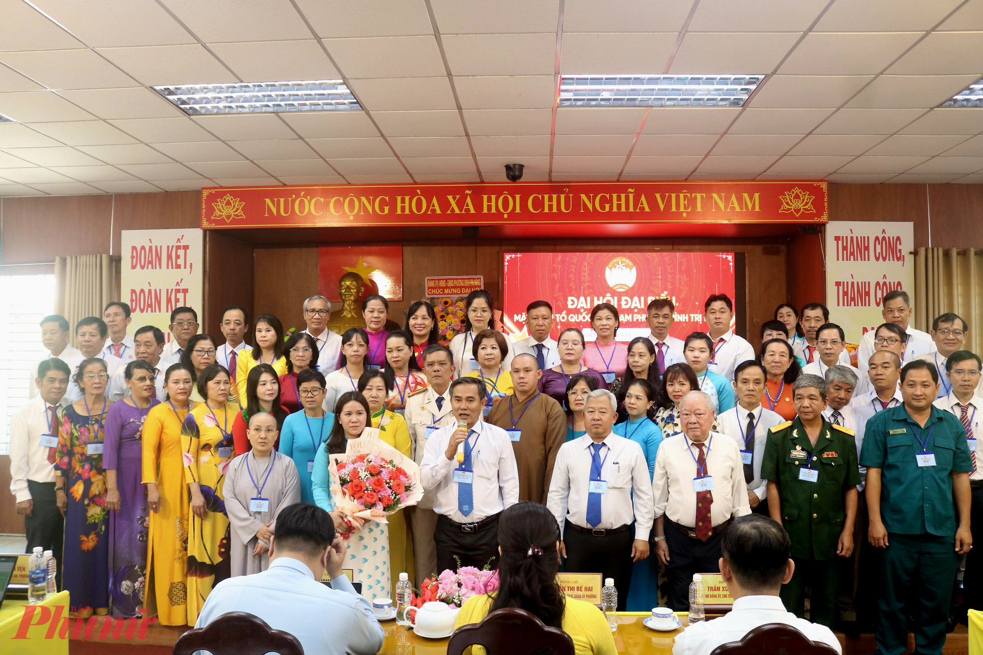 Ủy ban MTTQ Việt Nam phường Bình Trị Đông, nhiệm kỳ 2025 – 2030 ra mắt đại hội - Ảnh: Thảo Nguyên 