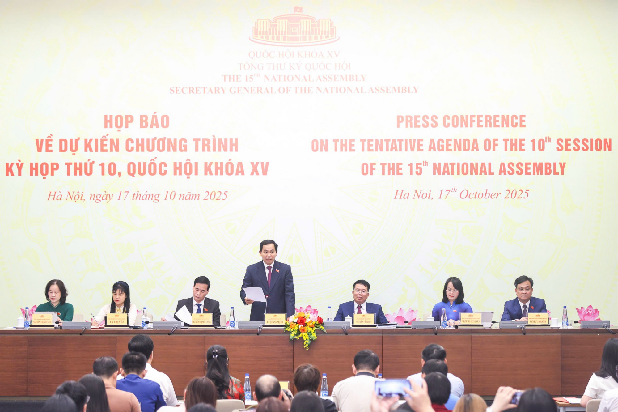 Toàn cảnh họp báo dự kiến 