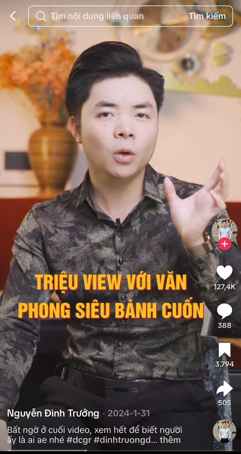 Anh Trưởng thường xuyên phân tích cách xây dựng nội dung để đem đến những bài học cho người xem và cả bản thân anh - Ảnh: nhân vật cung cấp