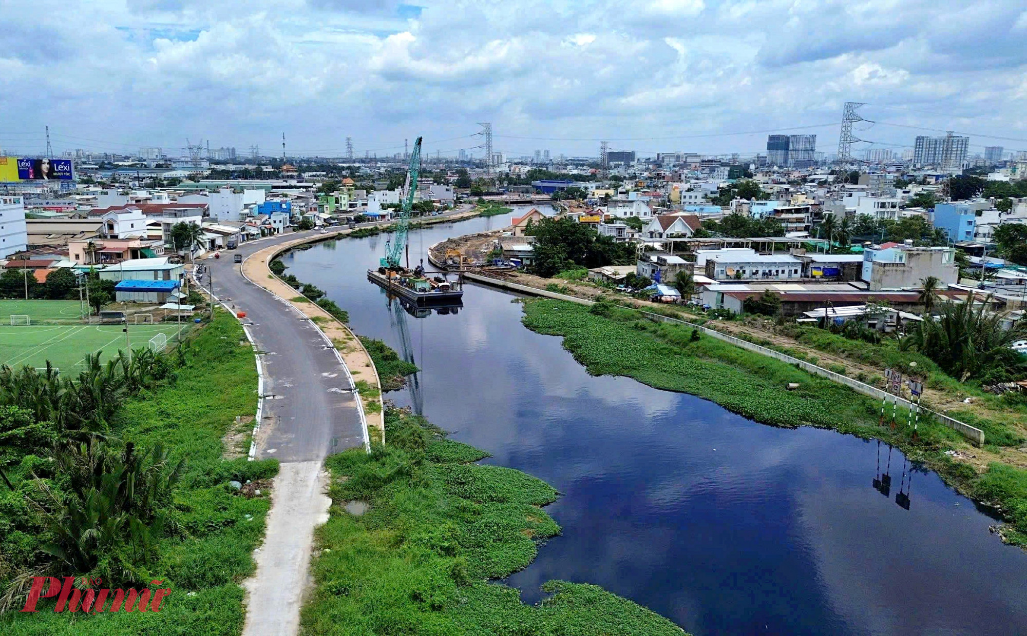 Thời gian hoàn thành dự án cải tạo kênh Tham Lương kéo dài thêm 1 năm sau khi bổ sung nhiều hạng mục - Ảnh: Nguyễn Văn