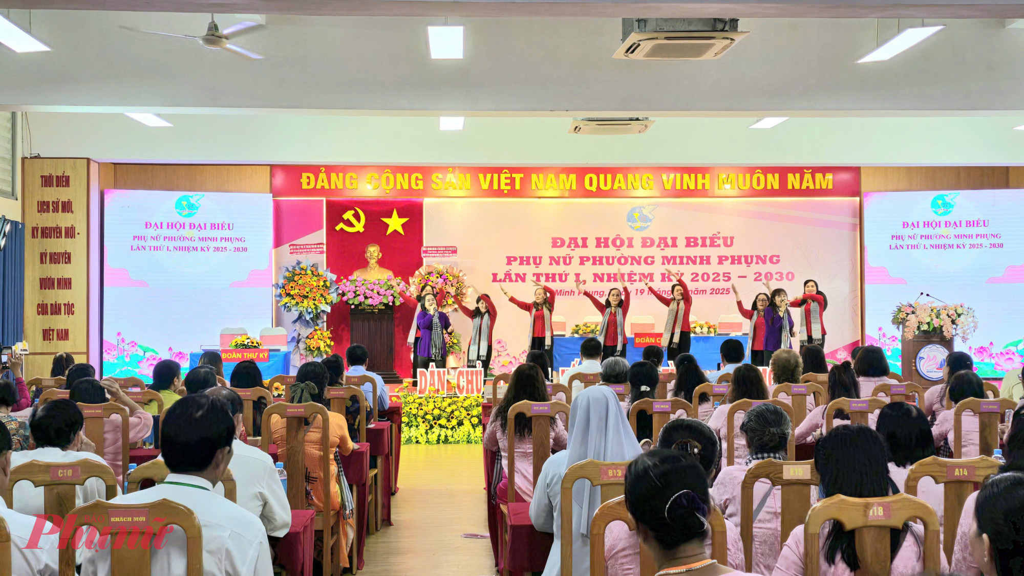 Hội LHPN phường Minh Phụng tổ chức Đại hội đại biểu Phụ nữ phường, lần thức Im nhiệm kỳ 2025 - 2030 - Ảnh: Song An 