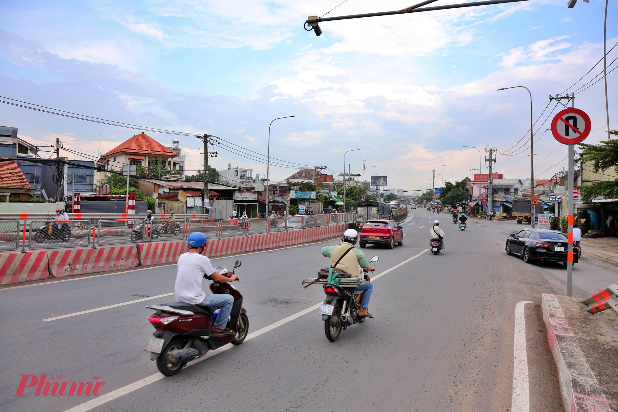 Khu vực cầu Vĩnh Bình - đoạn giáp ranh với tỉnh Bình Dương (trước đây).