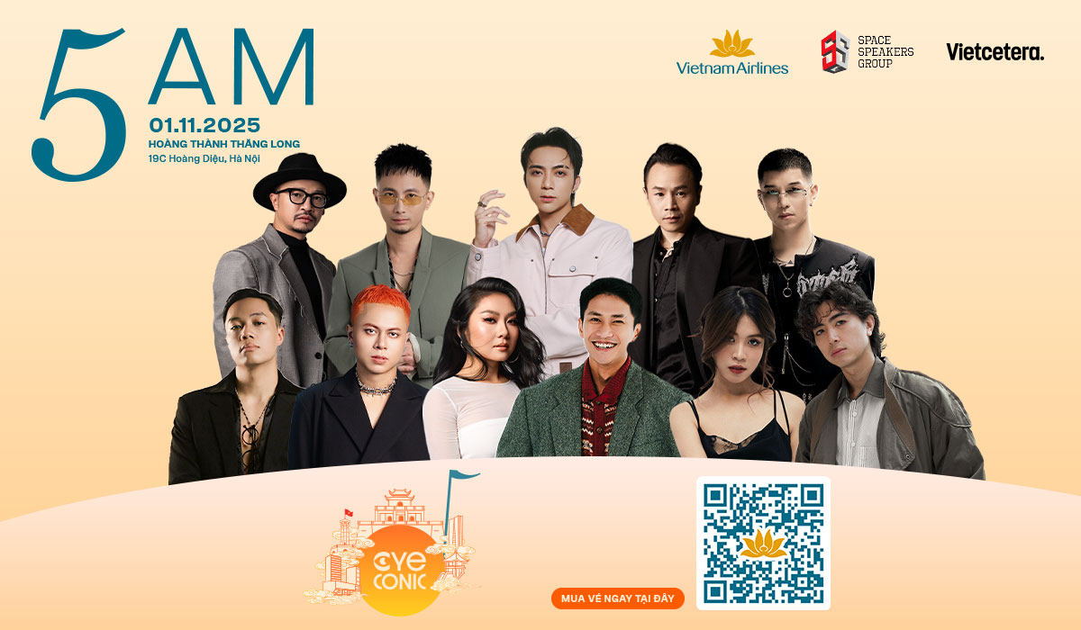 Dàn line-up của 5AM mùa 3 đã sẵn sàng khuấy động bầu không khí Hà Nội vào buổi sáng tinh mơ - Ảnh: VNA